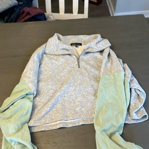 Blue Blush Cropped Sweatshirt Size S